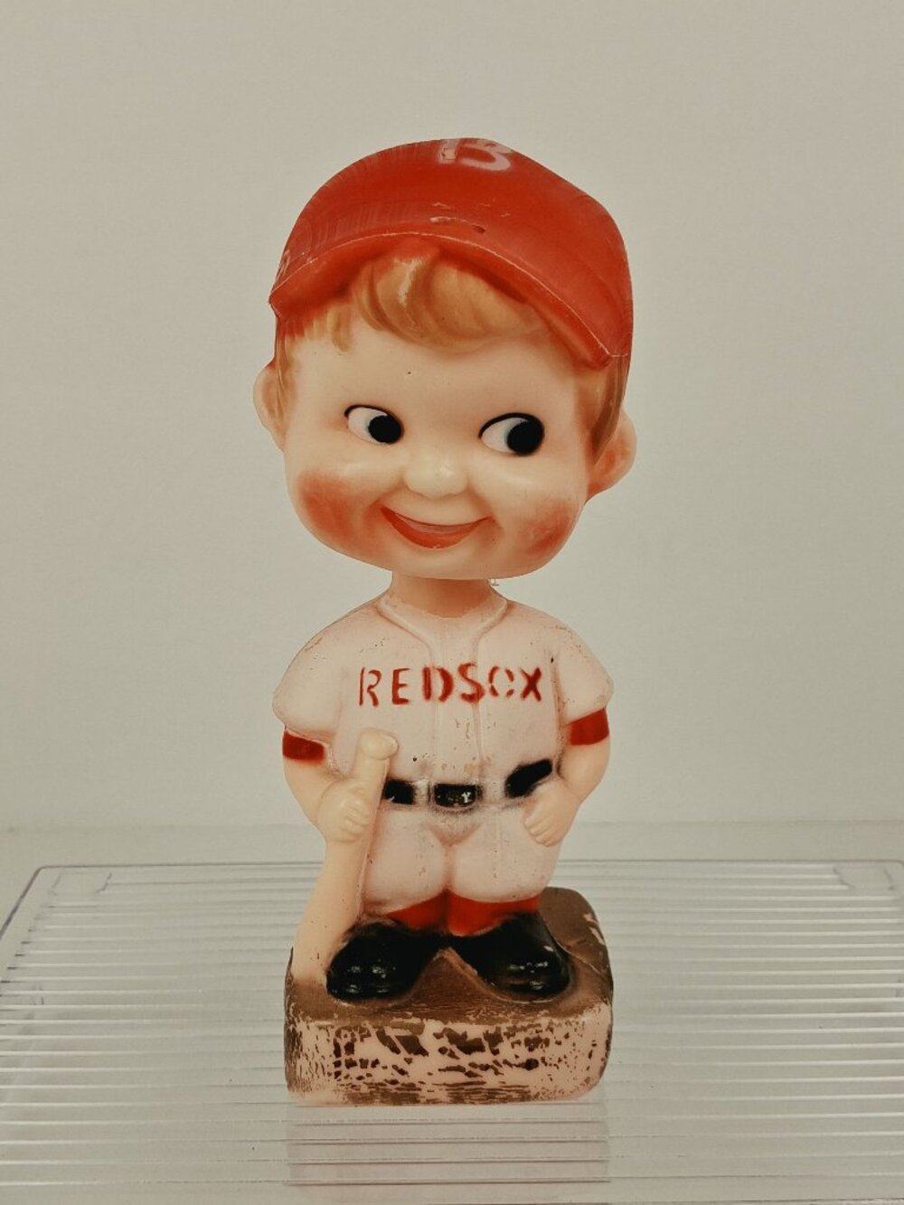 VTG Boston Red Sox Baseball Bobblehead 6.5" Nodder Fair Condition 70's-80's